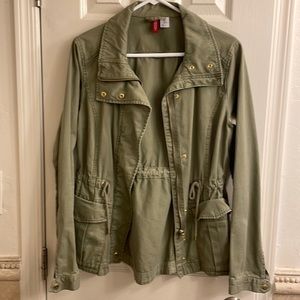 Green army jacket